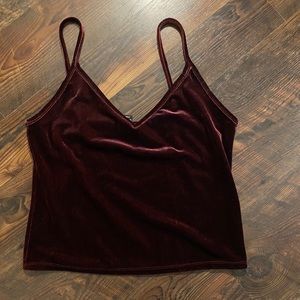 Red Velvet Crop Tank Top
